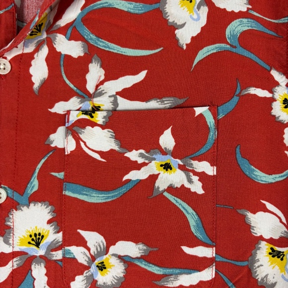 Urban Outfitters, Vintage, Red, Hawaiian Shirt, Size M, - Picture 4 of 10